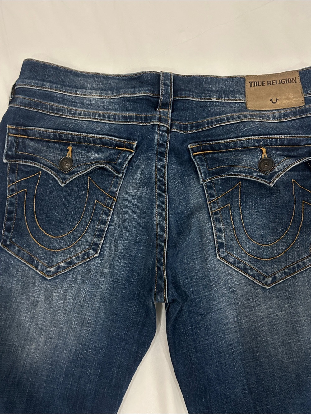 Classic true religion blue denim Jeans relaxed straight fit size 34